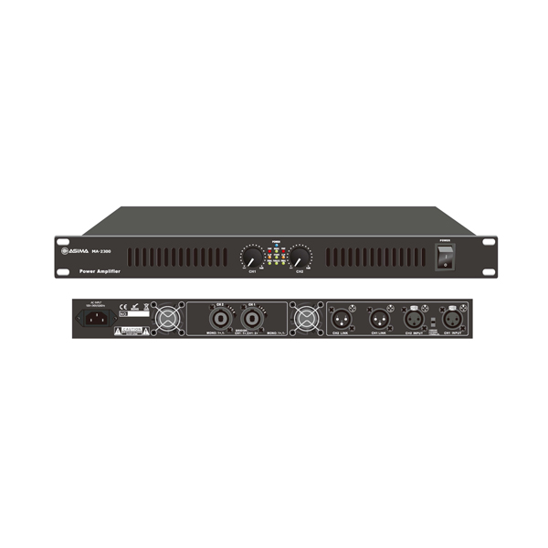 Power Amplifier, RMS 2×300W 8 Ohm MA-2300